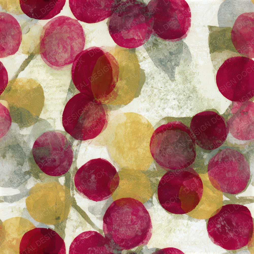 Layered Cranberry Lollipop Ivory Seamless Digital Paper Pack (DDD013811)