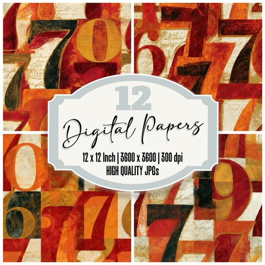 Maximalist Lucky Sevens Cherry Seamless Digital Paper Pack (DDD013814)