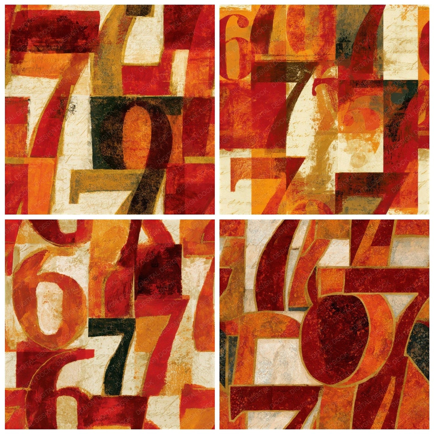 Maximalist Lucky Sevens Cherry Seamless Digital Paper Pack (DDD013814)