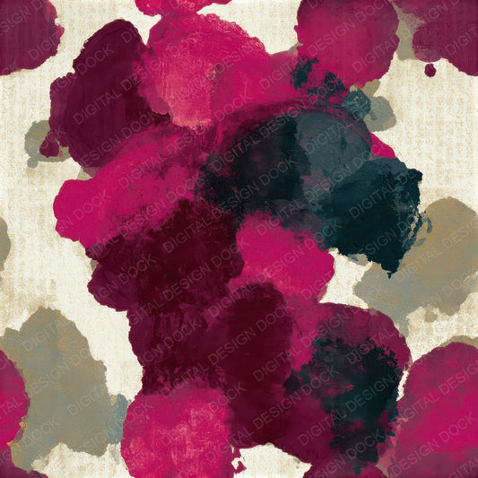 Papercut Fluid Blobs Magenta Seamless Digital Paper Pack (DDD013816)
