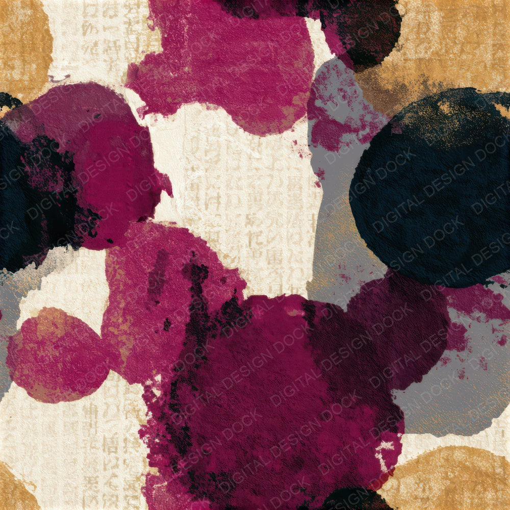 Papercut Fluid Blobs Magenta Seamless Digital Paper Pack (DDD013816)