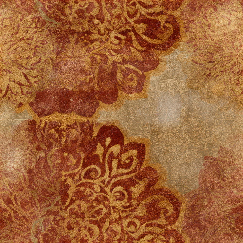 Baroque Mandala Rust Gold Seamless Digital Paper Pack (DDD013868)