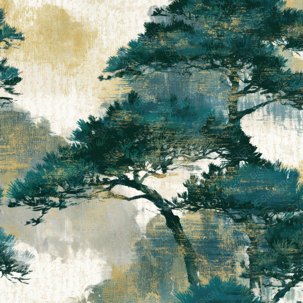 Chinoiserie Pine Cedar Stone Tonal Digital Paper Pack (DDD013870)