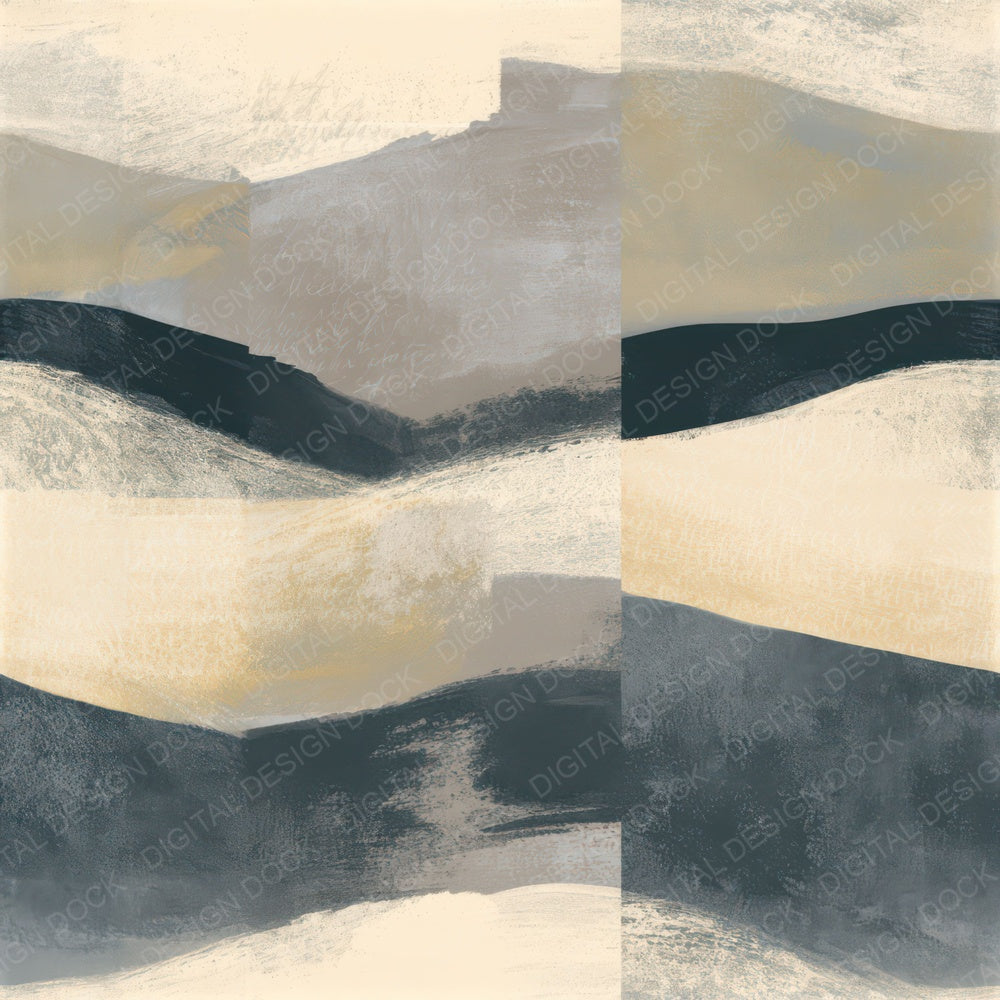 Gouache Graphite Cream Tonal Seamless Digital Paper Pack (DDD013875)