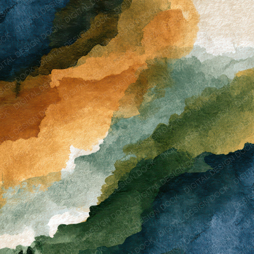 Ink Wash Cinnamon Moss Tonal Digital Paper Pack (DDD013877)