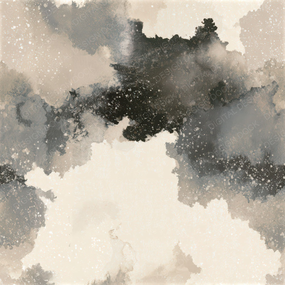 Ink Wash Constellations Oyster Storm Seamless Digital Paper Pack (DDD013878)