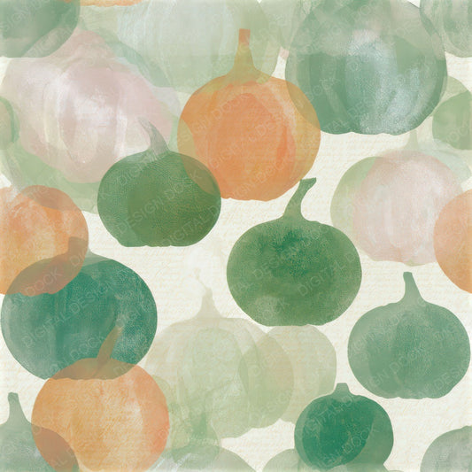 Photogram Pumpkin Sage Primrose Seamless Digital Paper Pack (DDD013880)