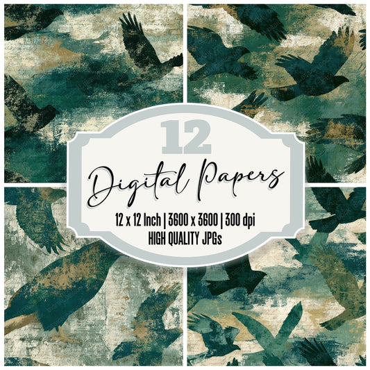 Fresco Hawks Forest Bone Digital Paper Pack (DDD013889)