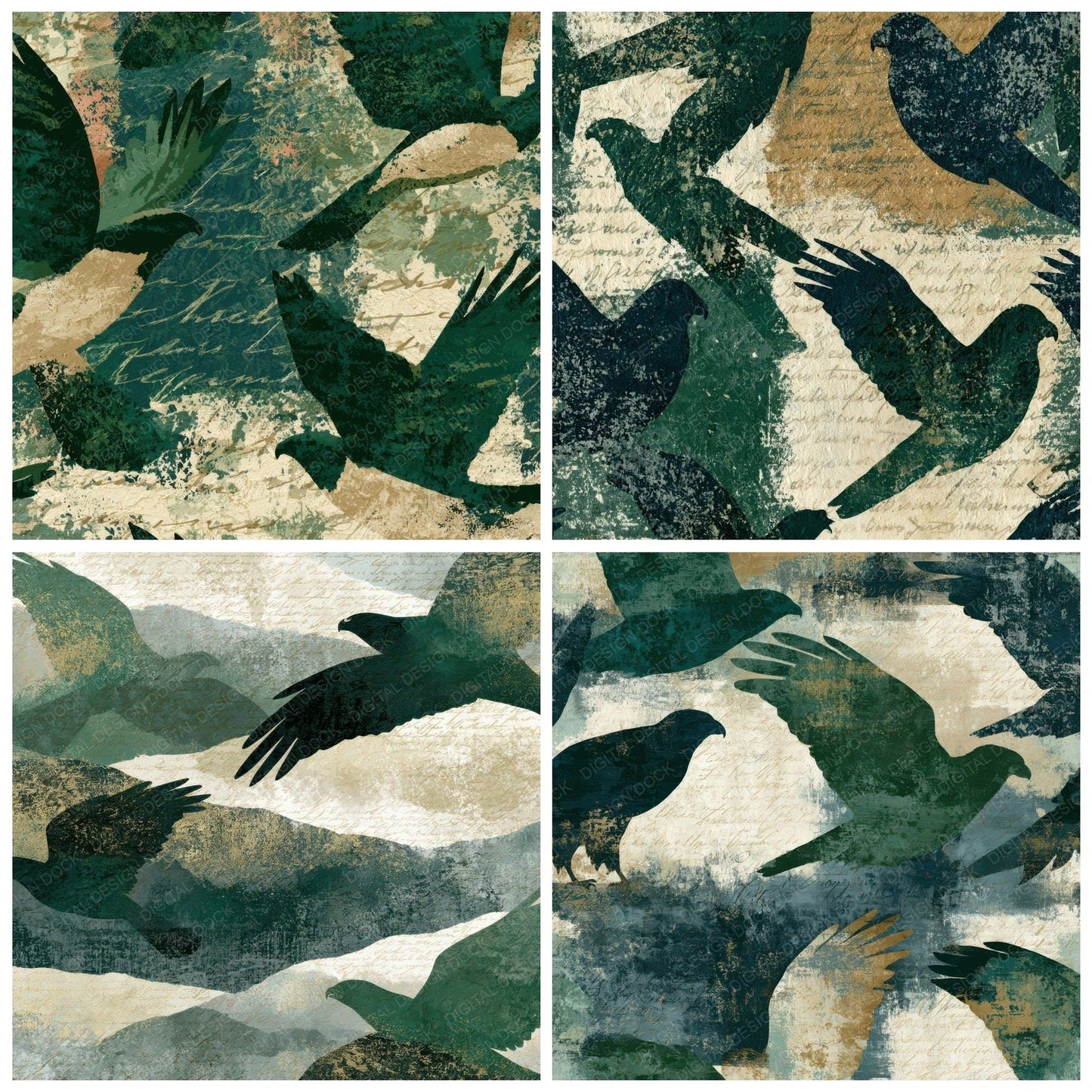 Fresco Hawks Forest Bone Digital Paper Pack (DDD013889)