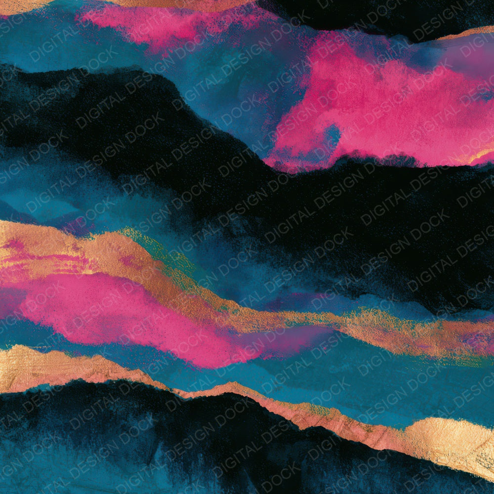 Infrared Pink Cyan Abstract Digital Paper Pack (DDD013891)