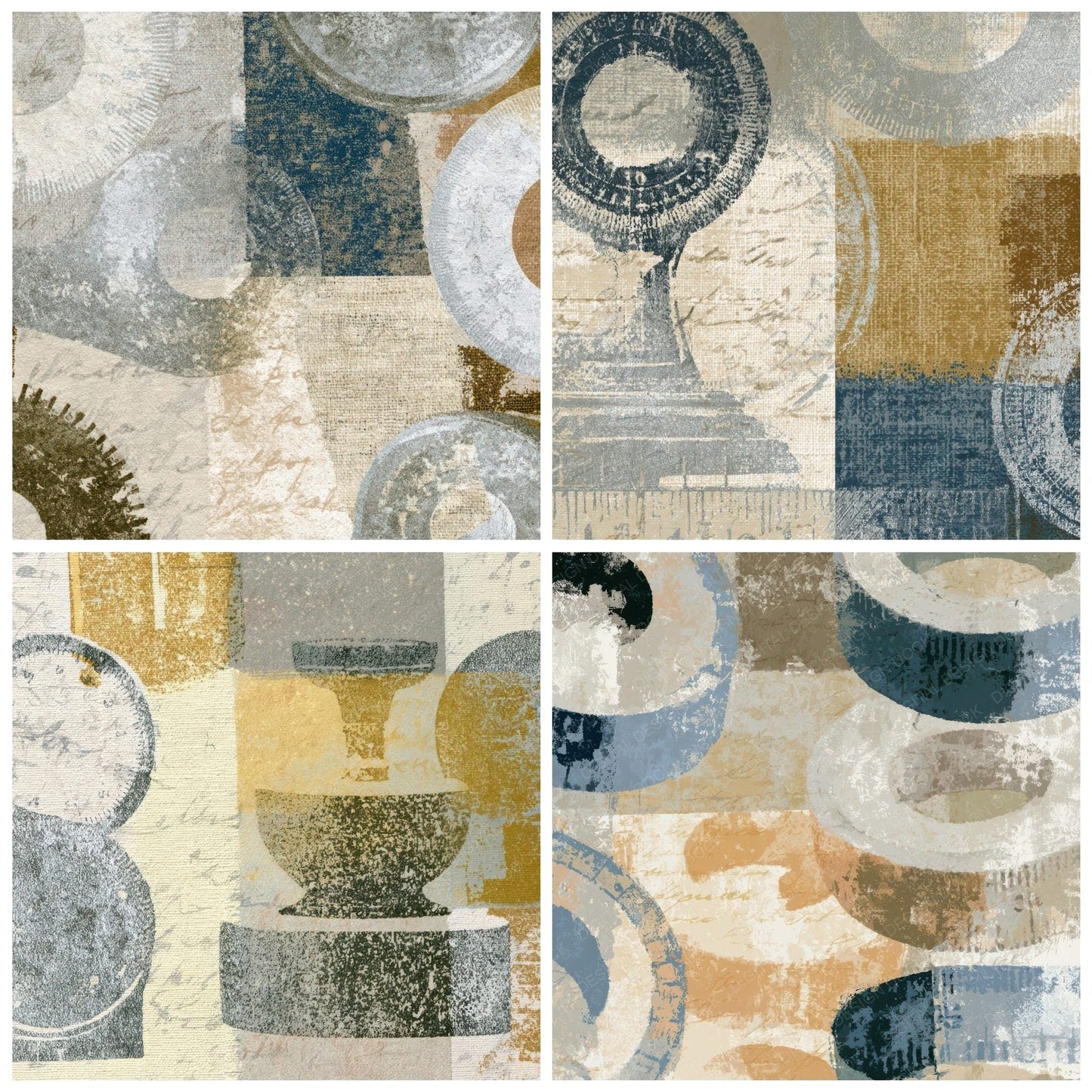 Photogram Tape Measures Oat Linen Digital Paper Pack (DDD013894)