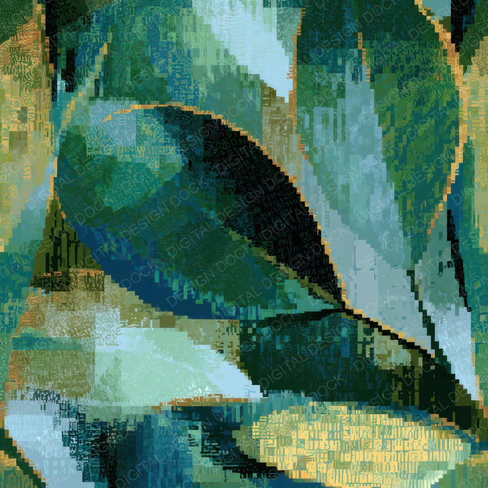 Pixel Corn Cobs Mint Jade Digital Paper Pack (DDD013895)