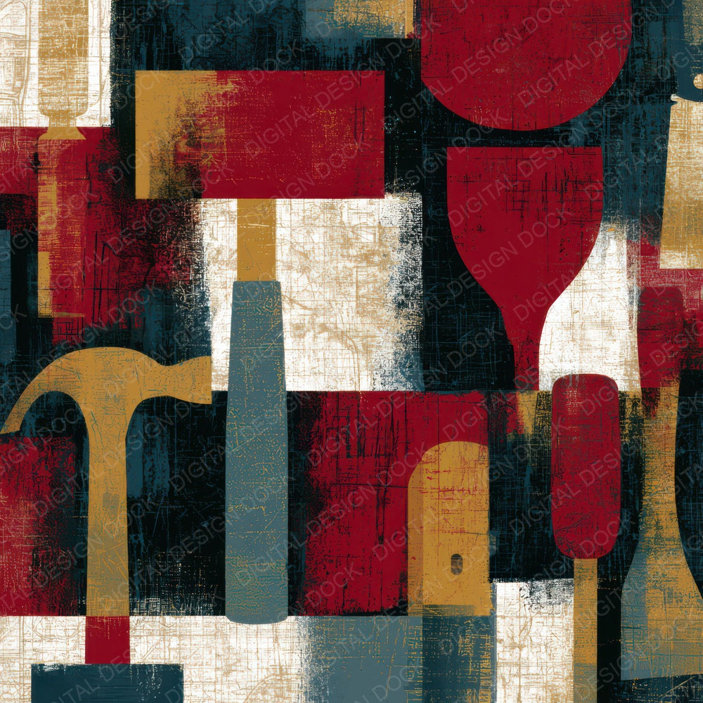 Scratchboard Tools Garnet Ivory Digital Paper Pack (DDD013901)
