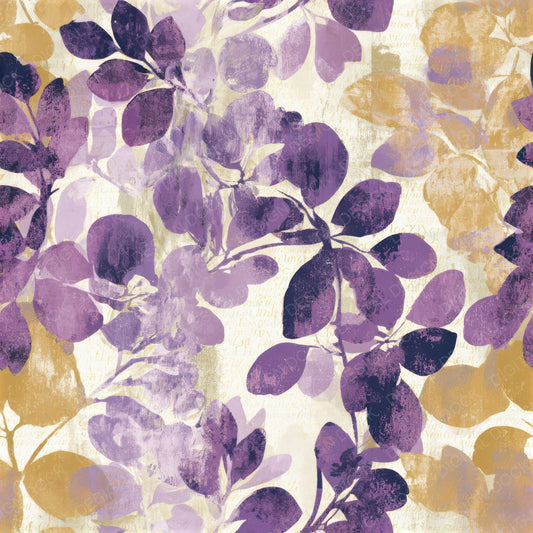 Screenprint Violets Lilac Mauve Seamless Digital Paper Pack (DDD013902)