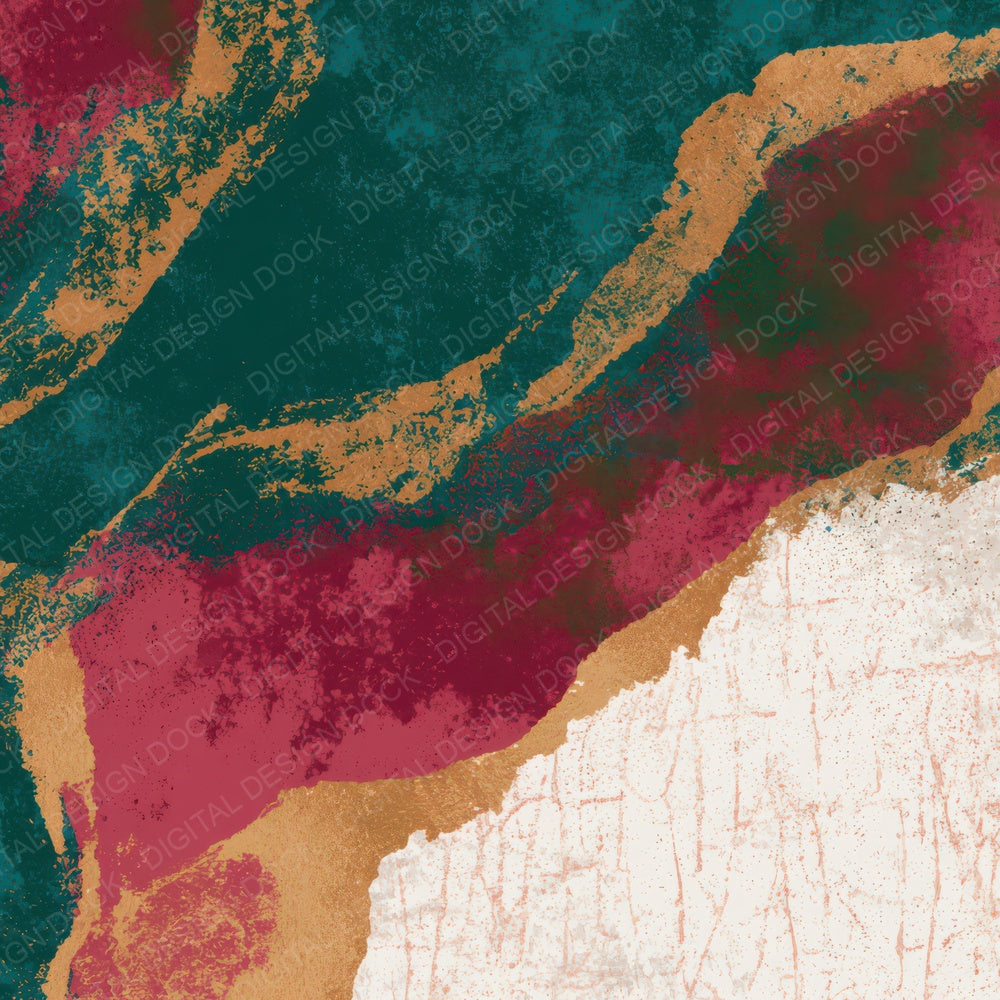 Sparse Modern Jade Garnet Bone Abstract Digital Paper Pack (DDD013903)