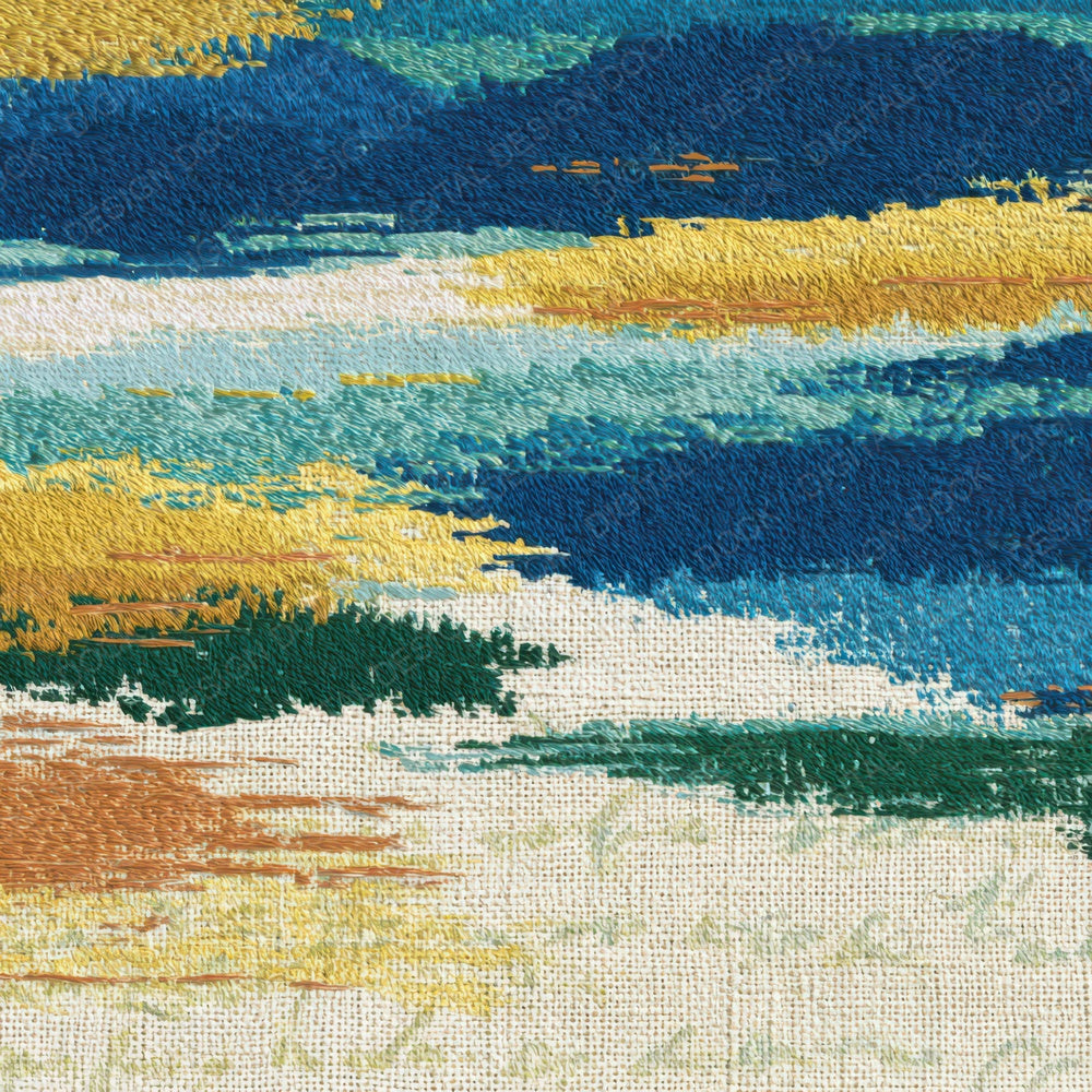 Embroidery Azure Lemon Cypress Tonal Digital Paper Pack (DDD013912)