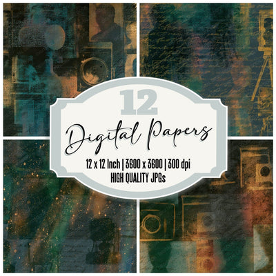 Infrared Stereoscopes Forest Bronze Digital Paper Pack (DDD013915)