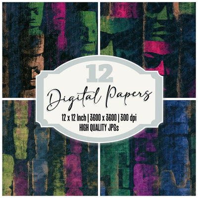 Tapestry Totem Neon Magenta Digital Paper Pack (DDD013921)