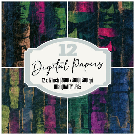 Tapestry Totem Neon Magenta Digital Paper Pack (DDD013921)