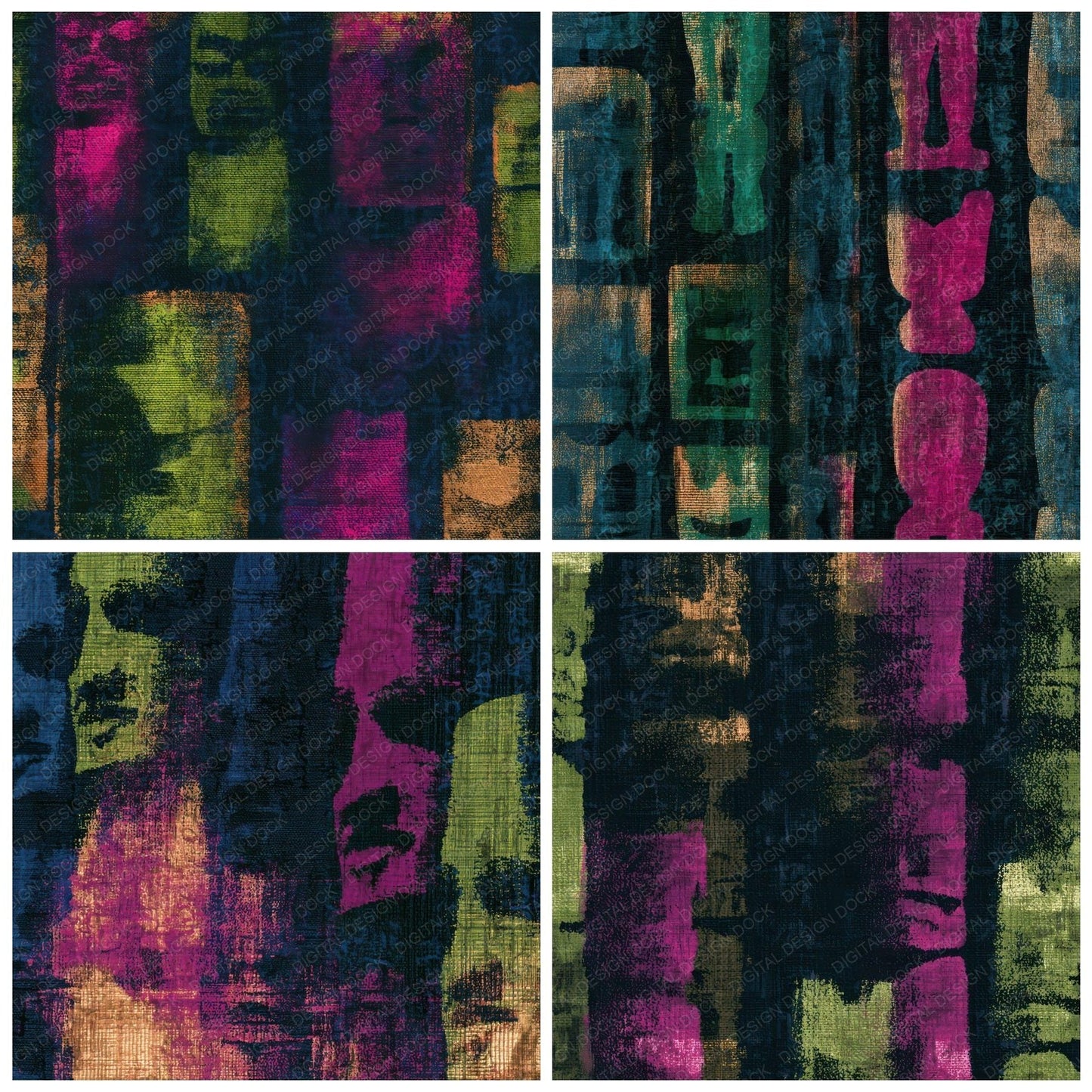 Tapestry Totem Neon Magenta Digital Paper Pack (DDD013921)