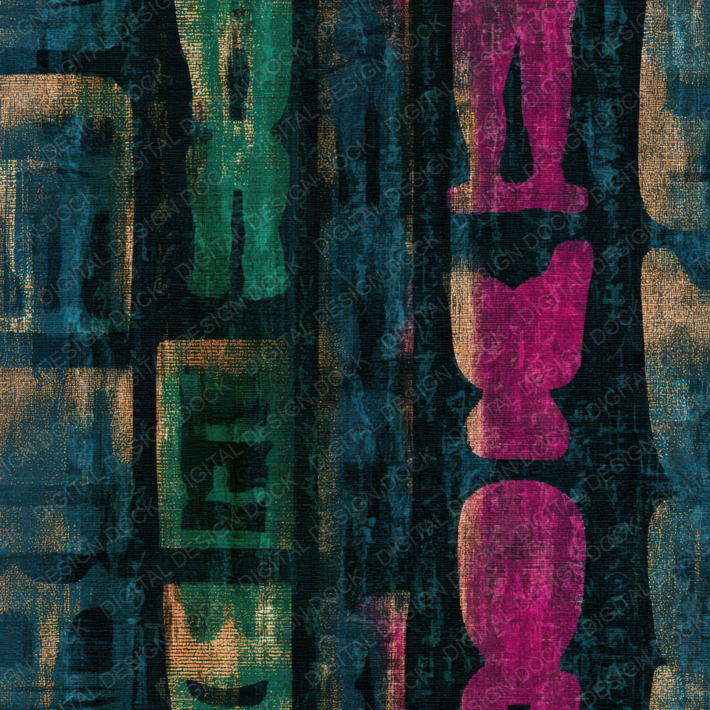 Tapestry Totem Neon Magenta Digital Paper Pack (DDD013921)