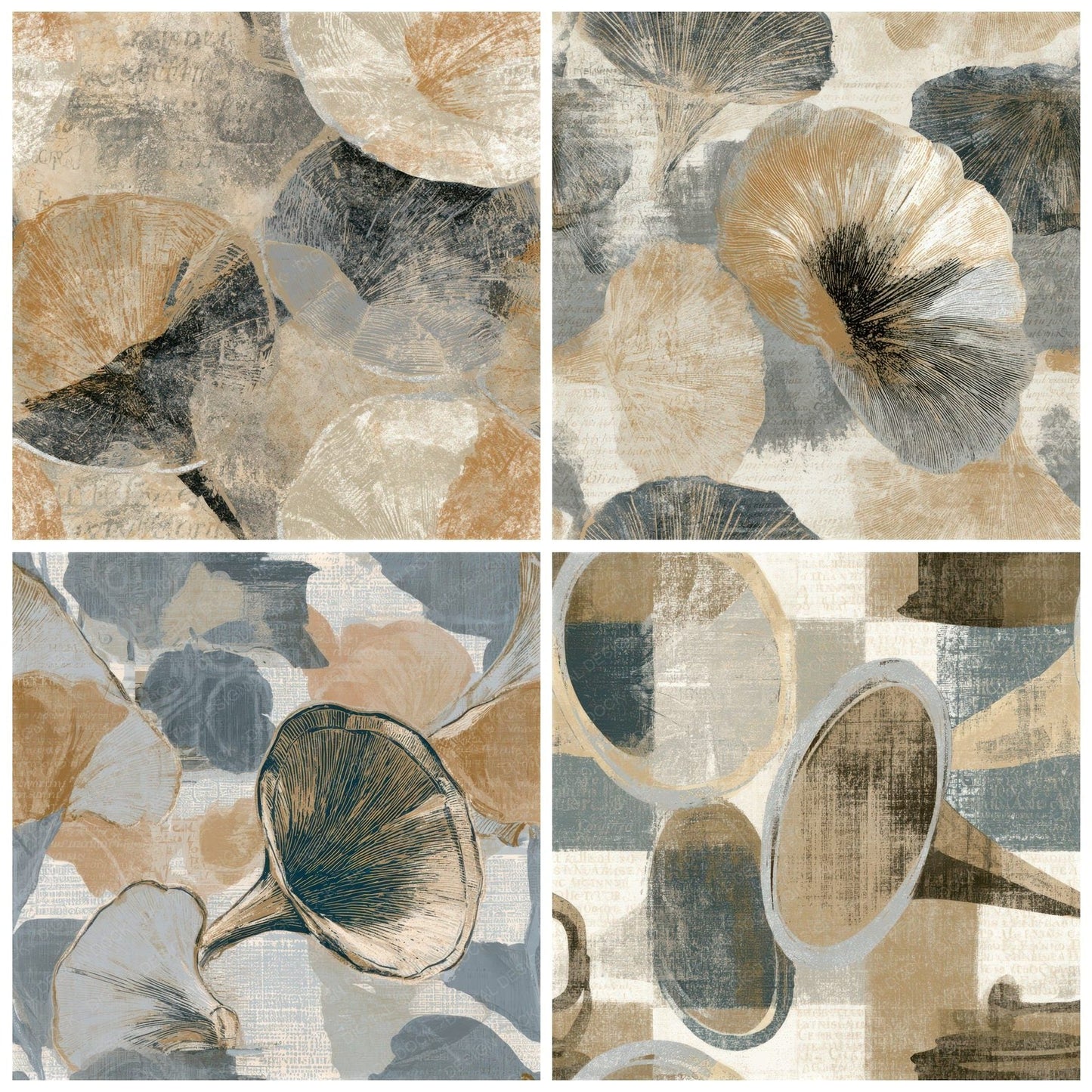 Egg Tempera Gramophone Horn Sand Seamless Digital Paper Pack (DDD013928)