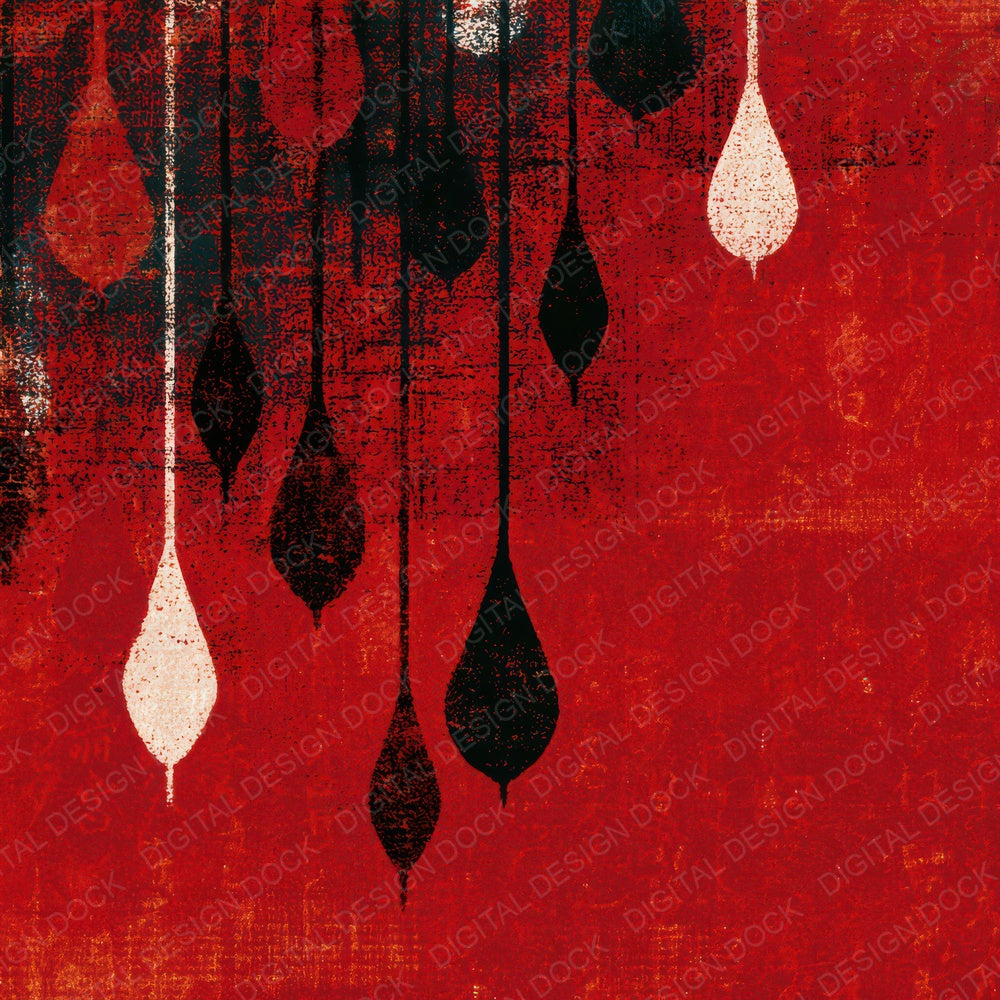 Minimal Pendulum Crimson White Digital Paper Pack (DDD013933)