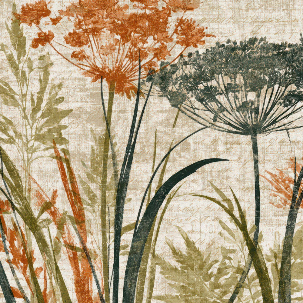 Naturalist Meadow Apricot Pistachio Digital Paper Pack (DDD013936)