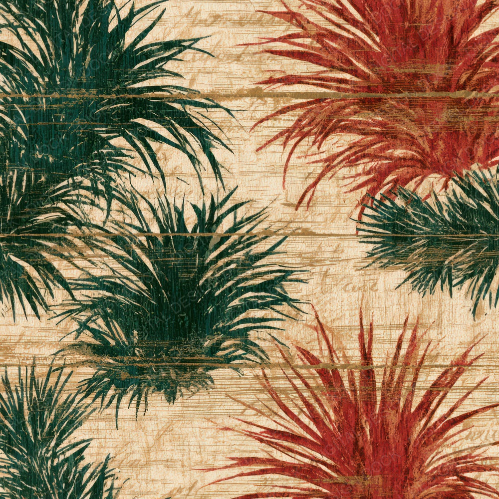 Pyrography Air Plants Crimson Cream Digital Paper Pack (DDD013937)