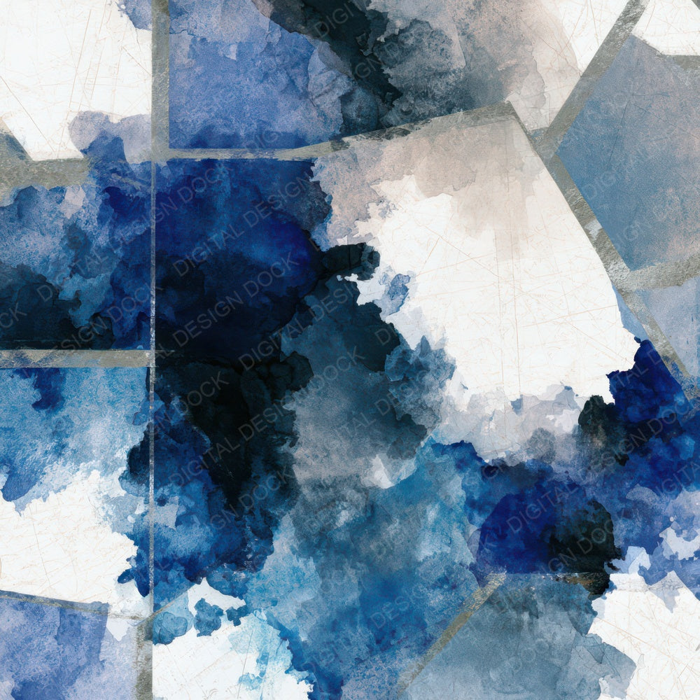 Sumi-e Ancient Maps Sapphire Bone Digital Paper Pack (DDD013939)