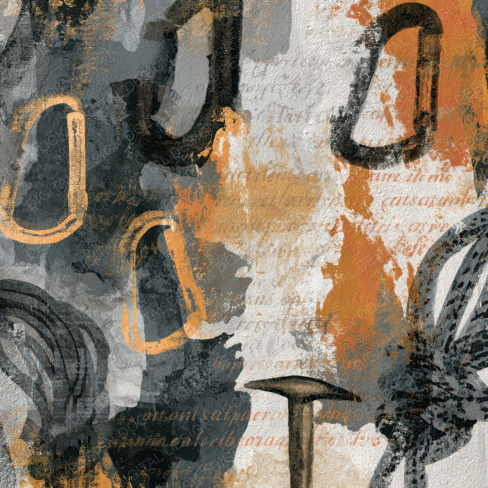 Sumi-e Climbing Gear Gunmetal Pearl Digital Paper Pack (DDD013940)