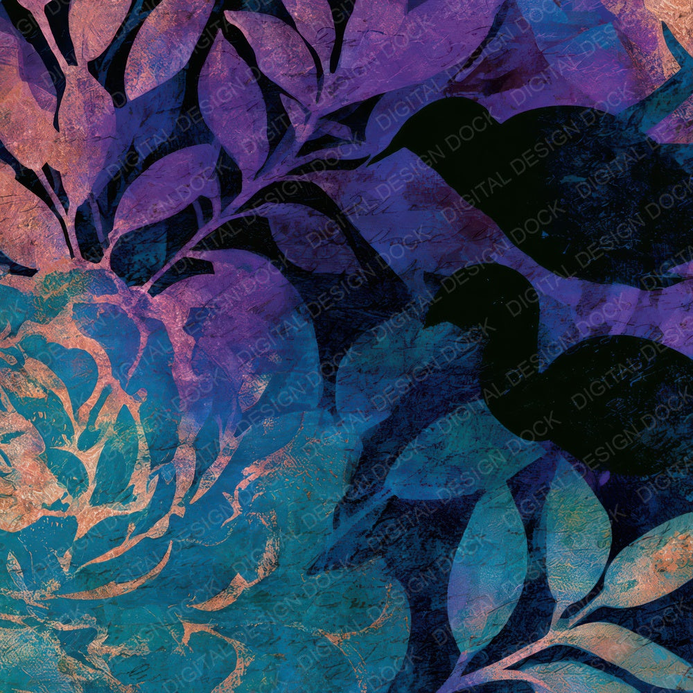 Xray Siren Songs Cyan Violet Digital Paper Pack (DDD013944)