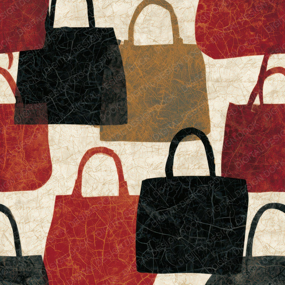 Batik Handbags Oxblood Bone Digital Paper Pack (DDD013949)