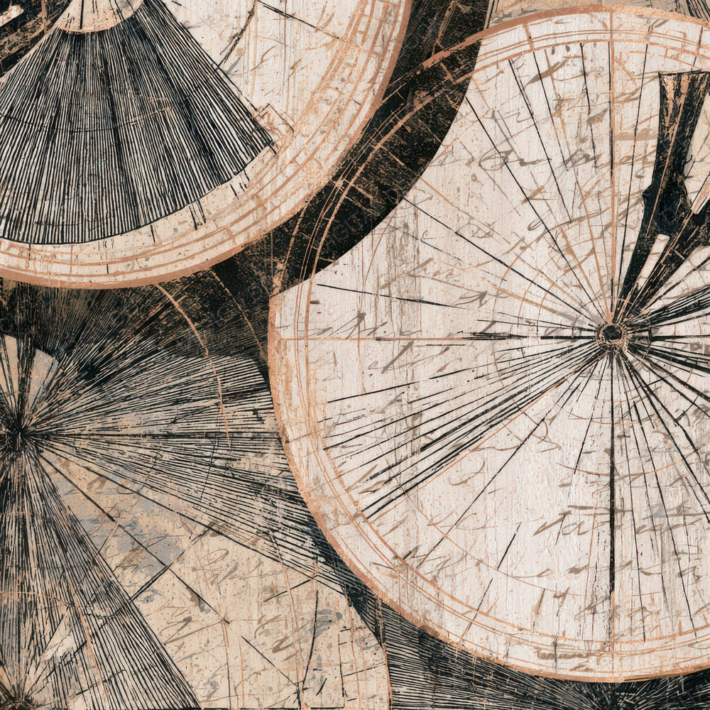 Pyrography Sundials Black Chalk Digital Paper Pack (DDD013962)