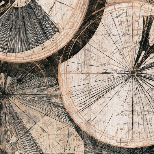 Pyrography Sundials Black Chalk Digital Paper Pack (DDD013962)