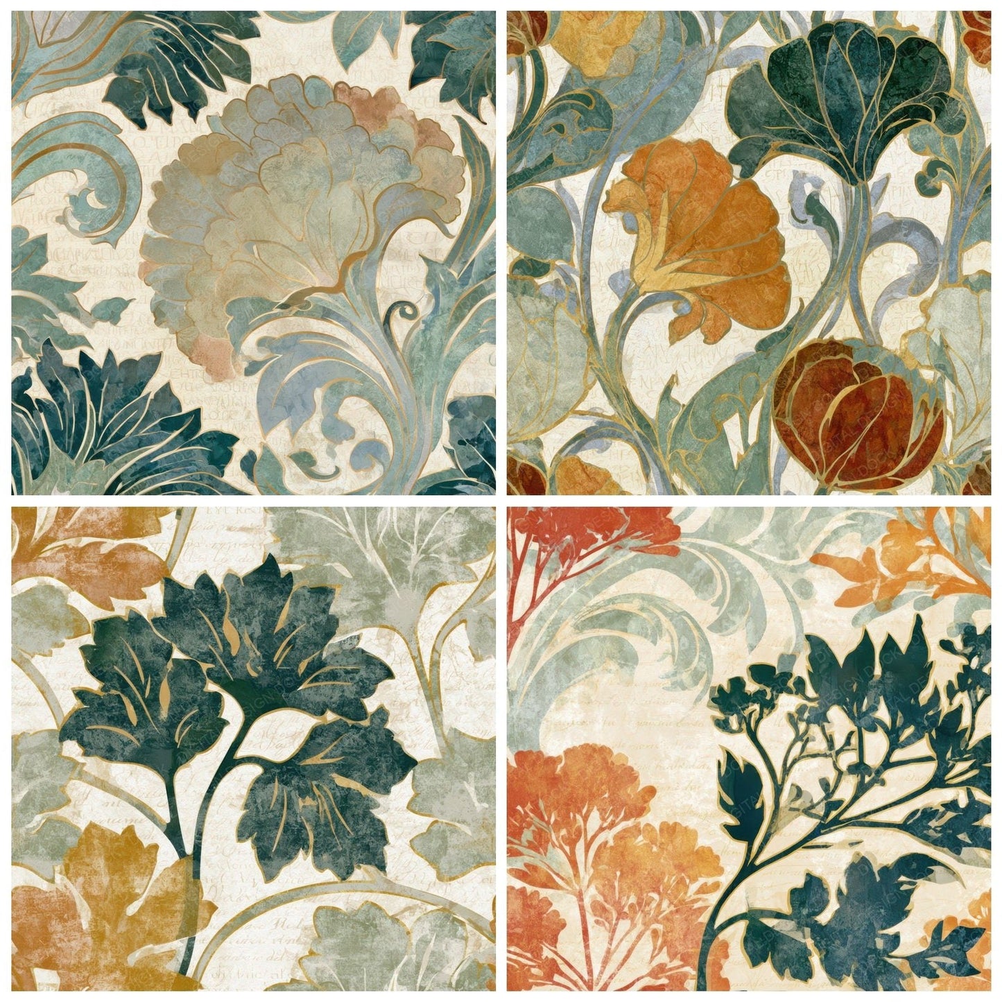 Art Nouveau Rovers Adobe Sage Digital Paper Pack (DDD013968)