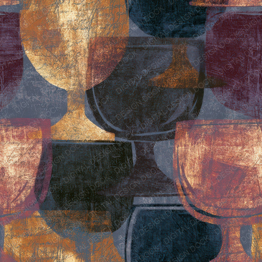 Mezzotint Lowball Jet Rose Pewter Digital Paper Pack (DDD013980)