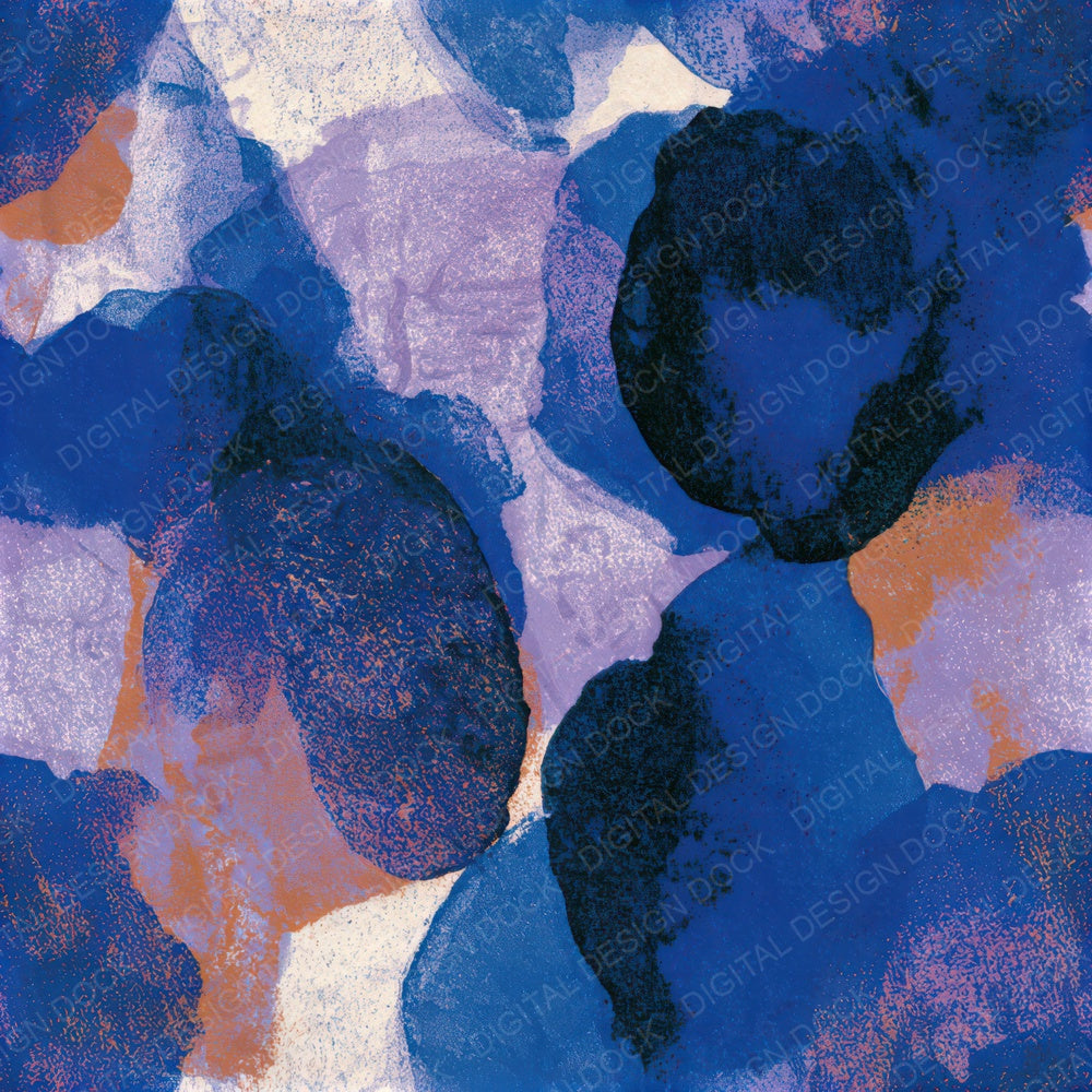 Letterpress Azurite Lavender Bone Seamless Digital Paper Pack (DDD013993)