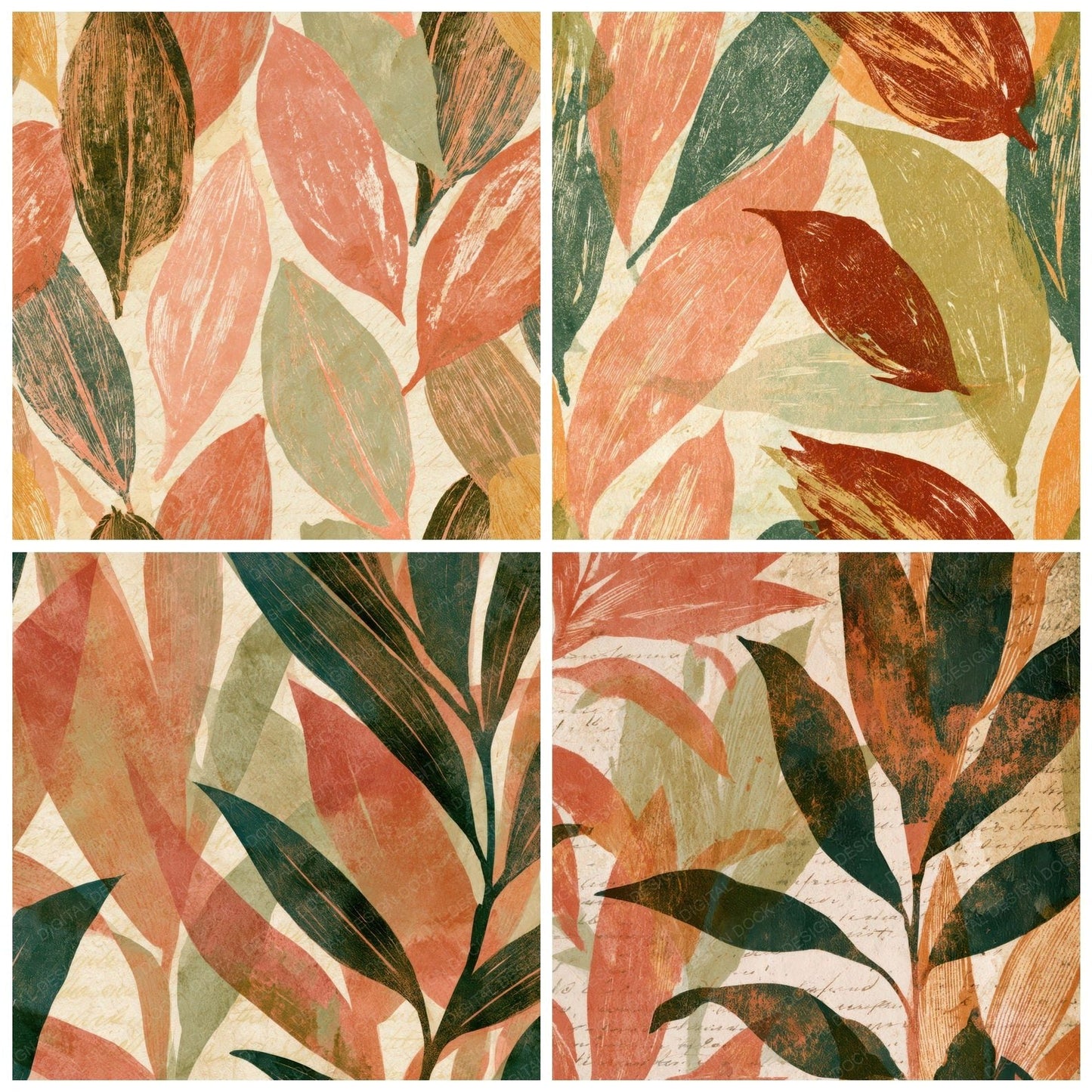 Naturalist Corn Husks Apricot Pistachio Digital Paper Pack (DDD013996)