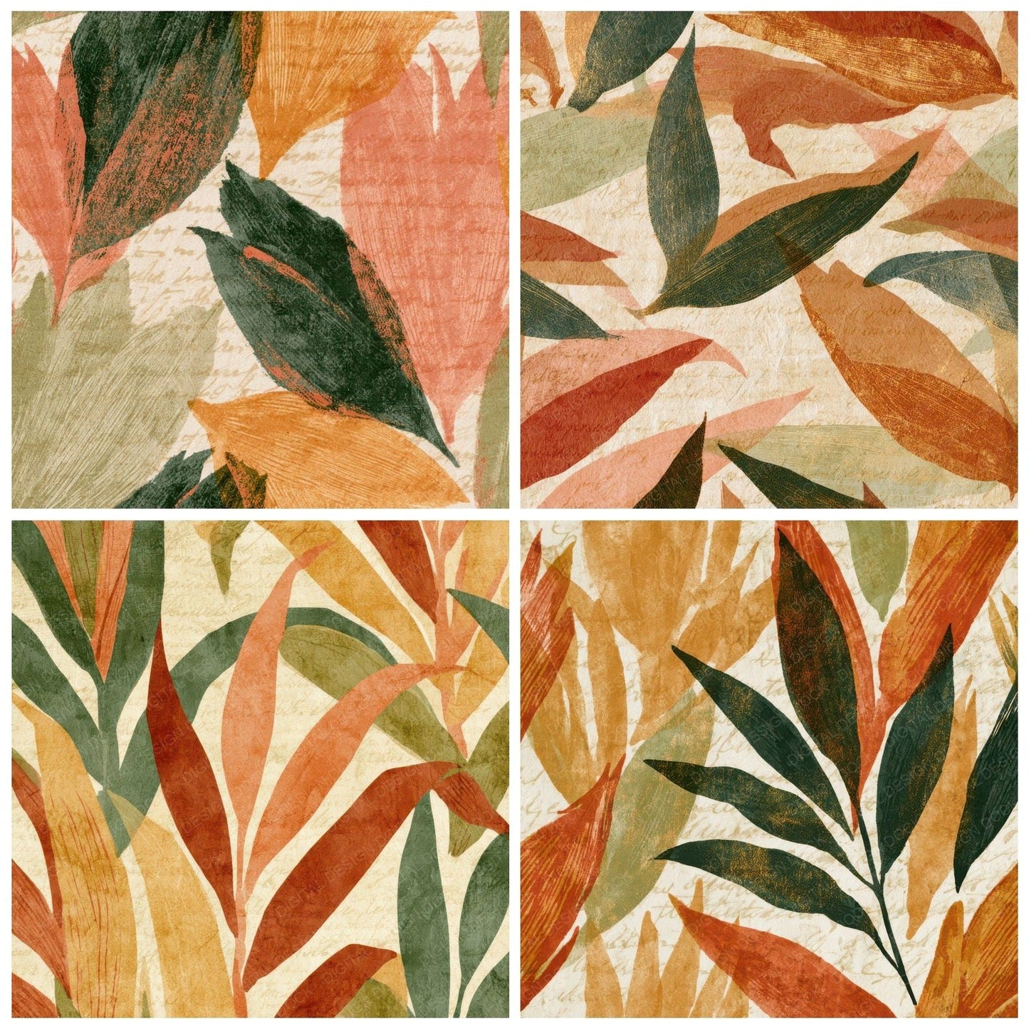 Naturalist Corn Husks Apricot Pistachio Digital Paper Pack (DDD013996)
