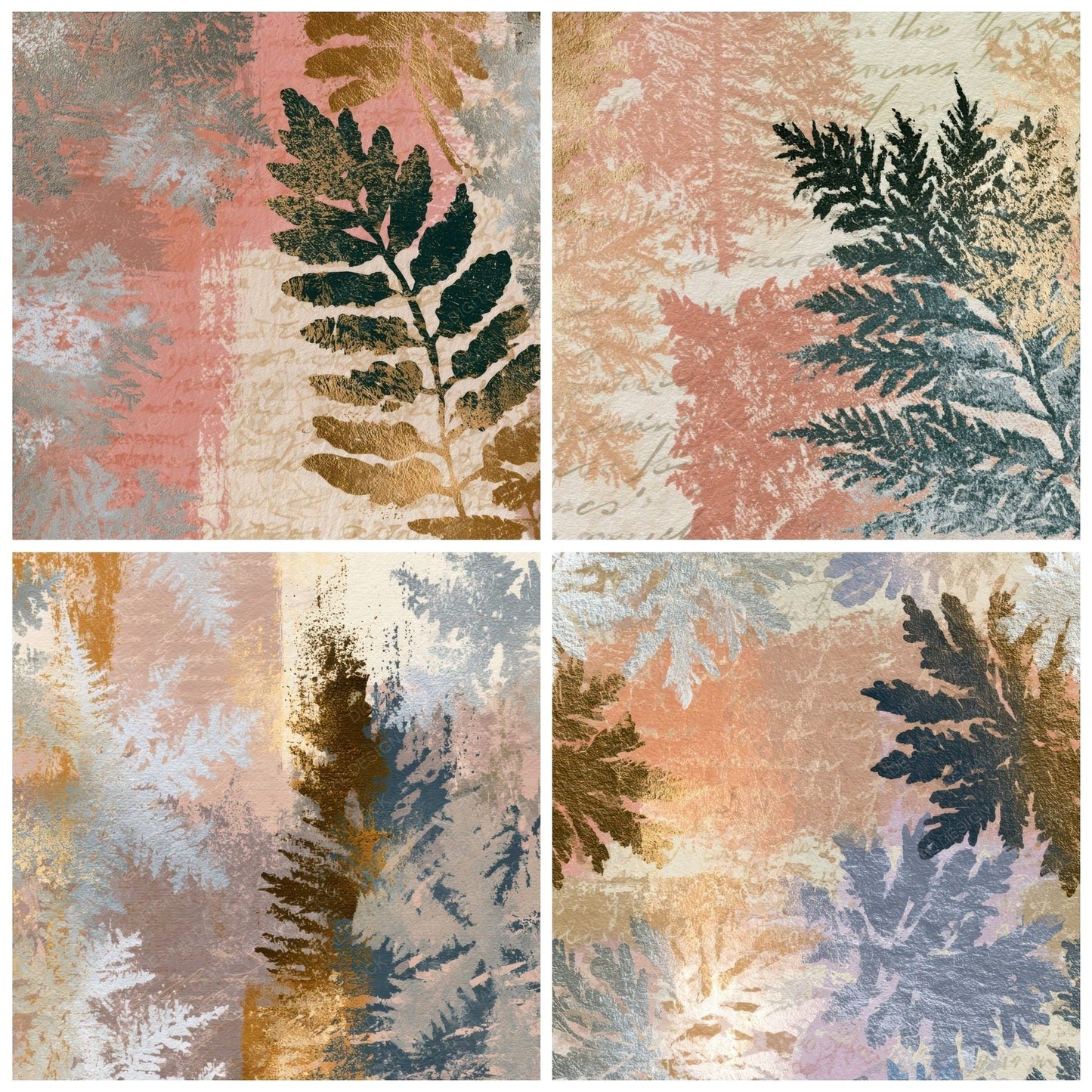 Photogram Frost Dusty Pink Cream Digital Paper Pack (DDD013998)