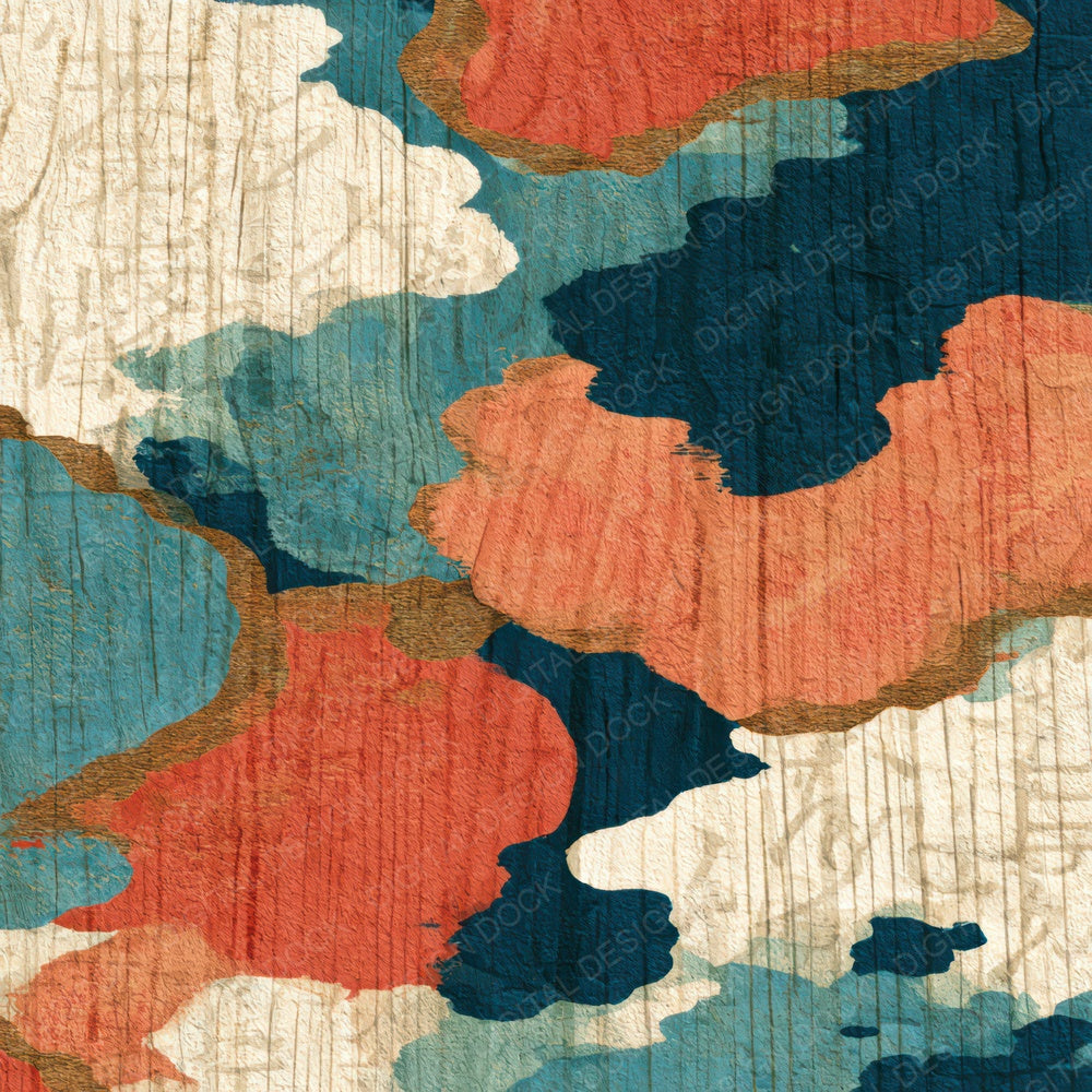 Pyrography Force Field Coral Blue Digital Paper Pack (DDD014000)
