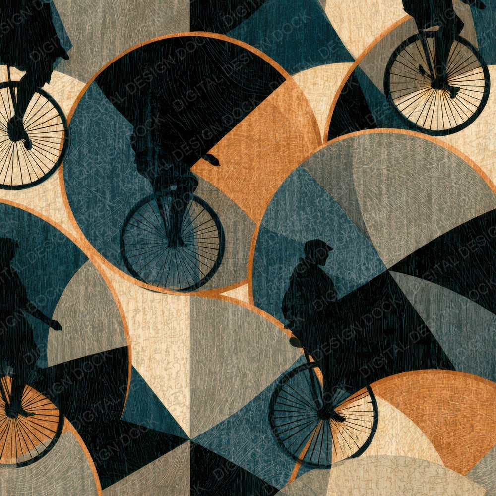 Ukiyo-e Unicycle Carnival Bone Digital Paper Pack (DDD014003)
