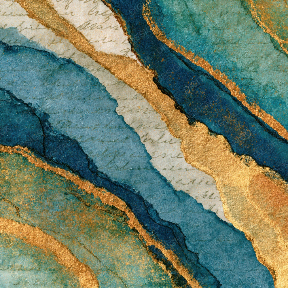 Naturalist Sea Glass Burnished Gold Tonal Digital Paper Pack (DDD014015)