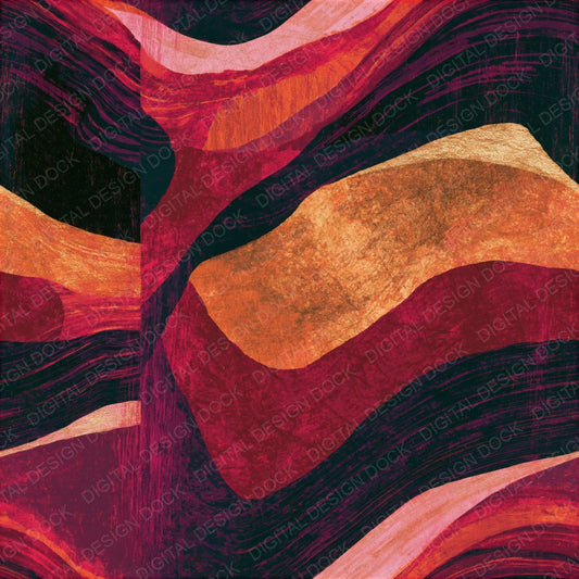 Woodcut Dusty Rose Oxblood Aubergine Abstract Seamless Digital Paper Pack (DDD014024)