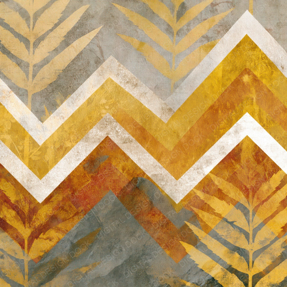 Blueprint Zigzag Wheat Gold Digital Paper Pack (DDD014048)