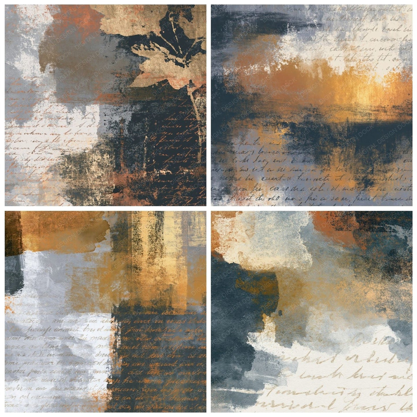 Infrared Thunder Ivory Tonal Digital Paper Pack (DDD014072)