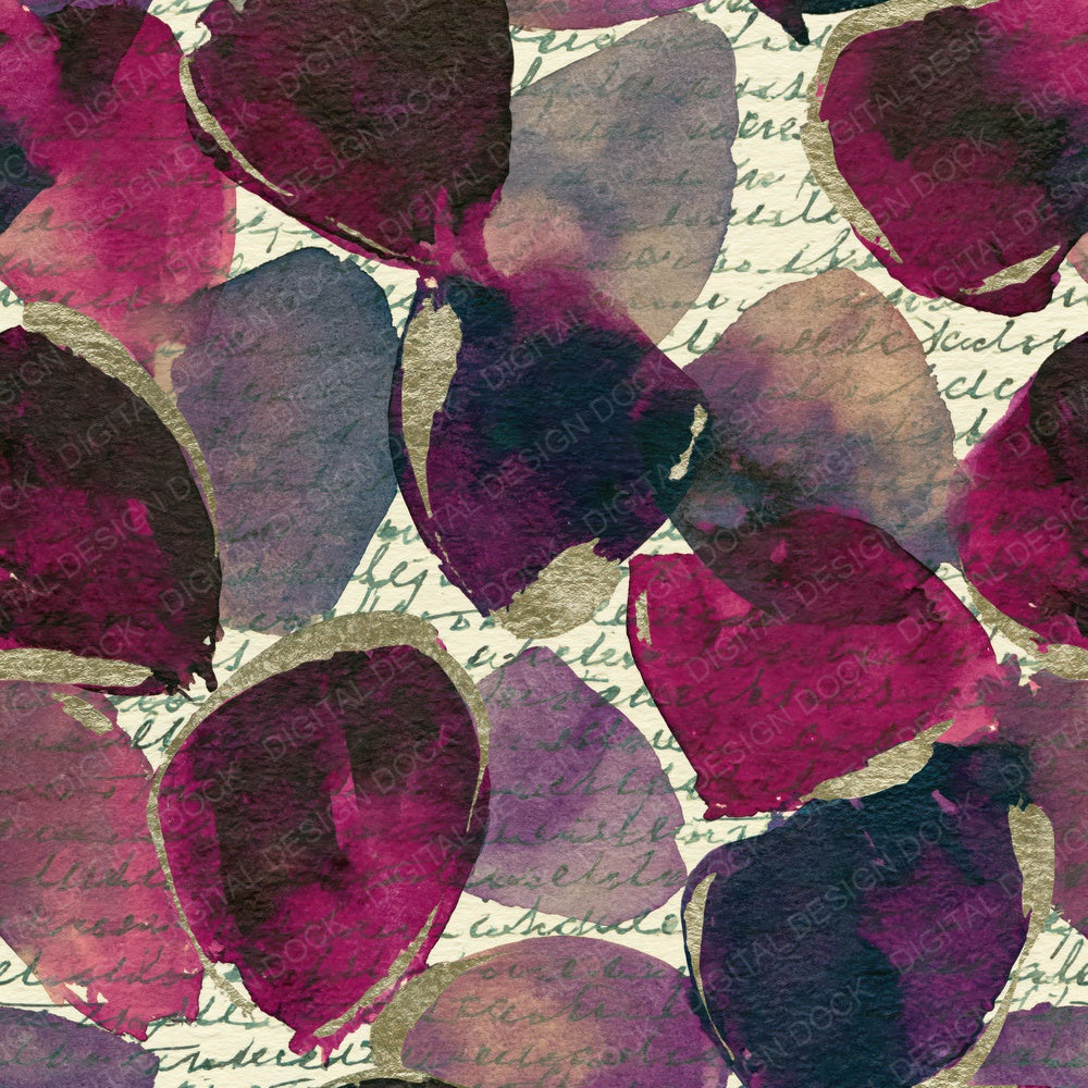 Sumi-e Pin Cushions Plum Cream Digital Paper Pack (DDD014082)