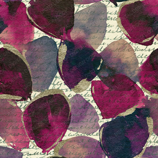 Sumi-e Pin Cushions Plum Cream Digital Paper Pack (DDD014082)