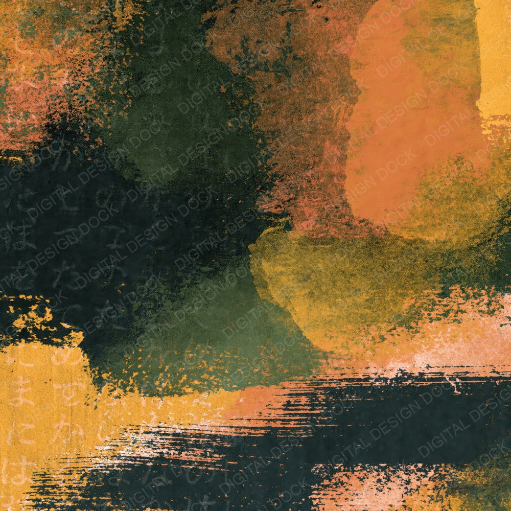 Naturalist Forest Saffron Charcoal Tonal Digital Paper Pack (DDD014098)
